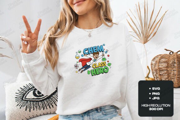 Chem Class Hero Funny Science SVG PNG