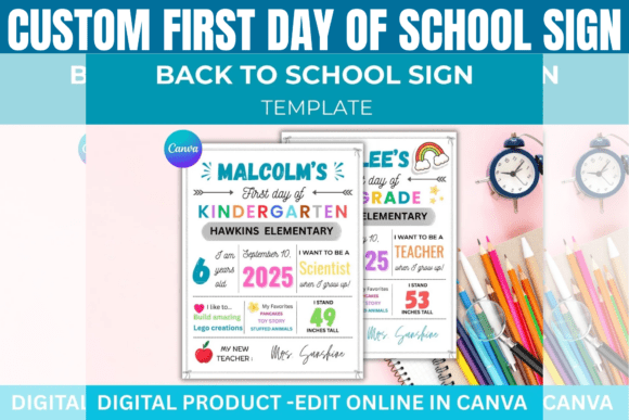 Custom First Day of School Sign Template: A Streamlined Workflow for Memory Preservation