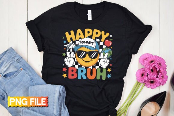 Happy 100 Days Bruh: Funny School Png