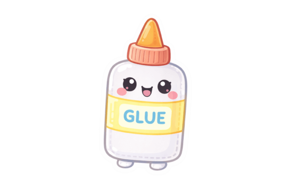 Kawaii School Glue Sticker