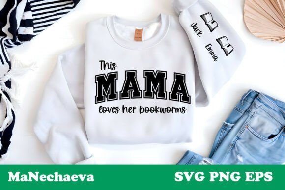 This Mama Loves Her Bookworms SVG